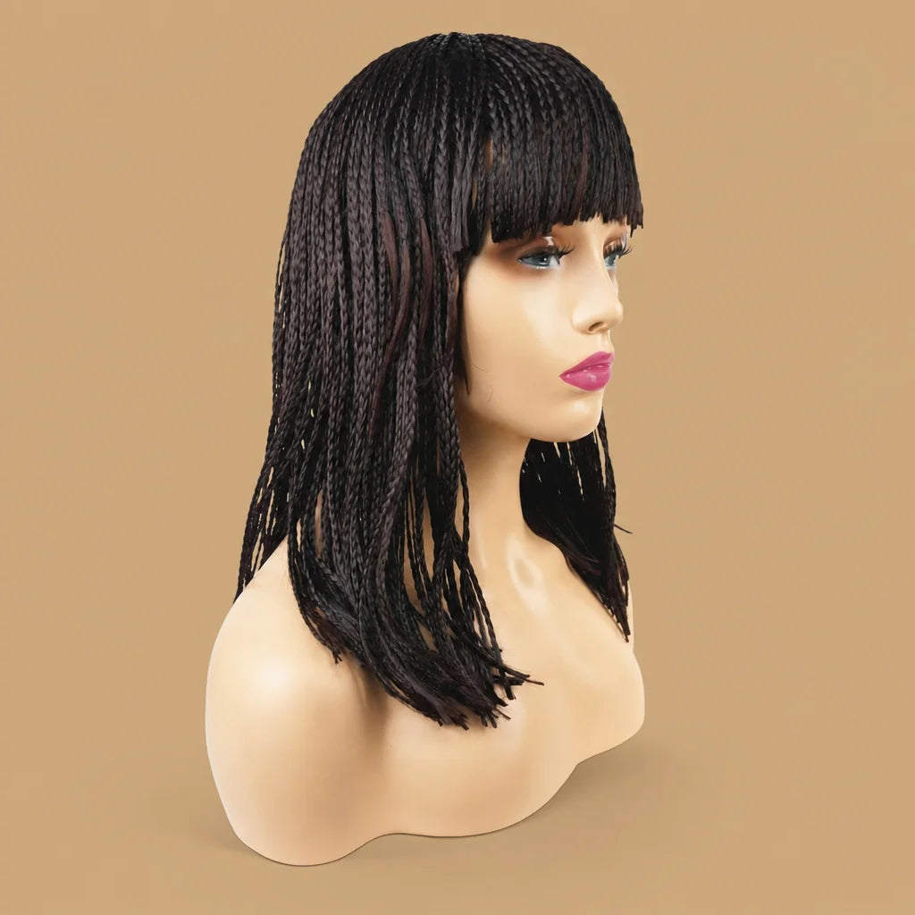 Packshot perruque tresse africaine Perruque-Club sur fond neutre