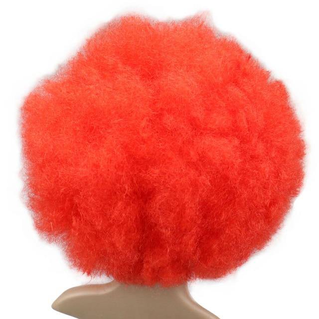 Perruque Afro Orange