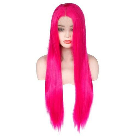 Perruque Rose Fluo Femme