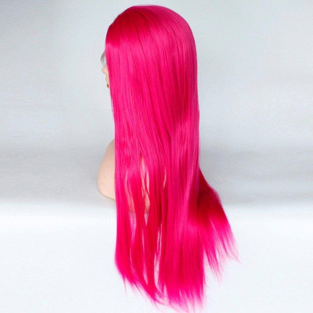 Perruque Rose Fluo Femme