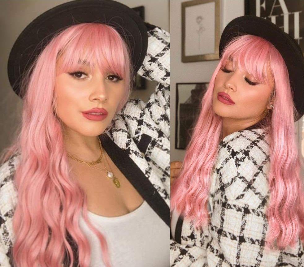 Perruque Rose Longue