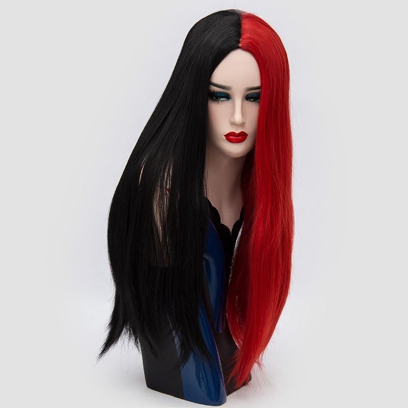 Perruque Rouge et Noir