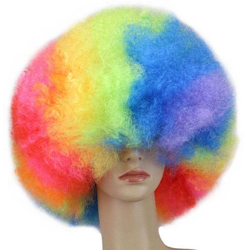 Perruque Afro Multicolore