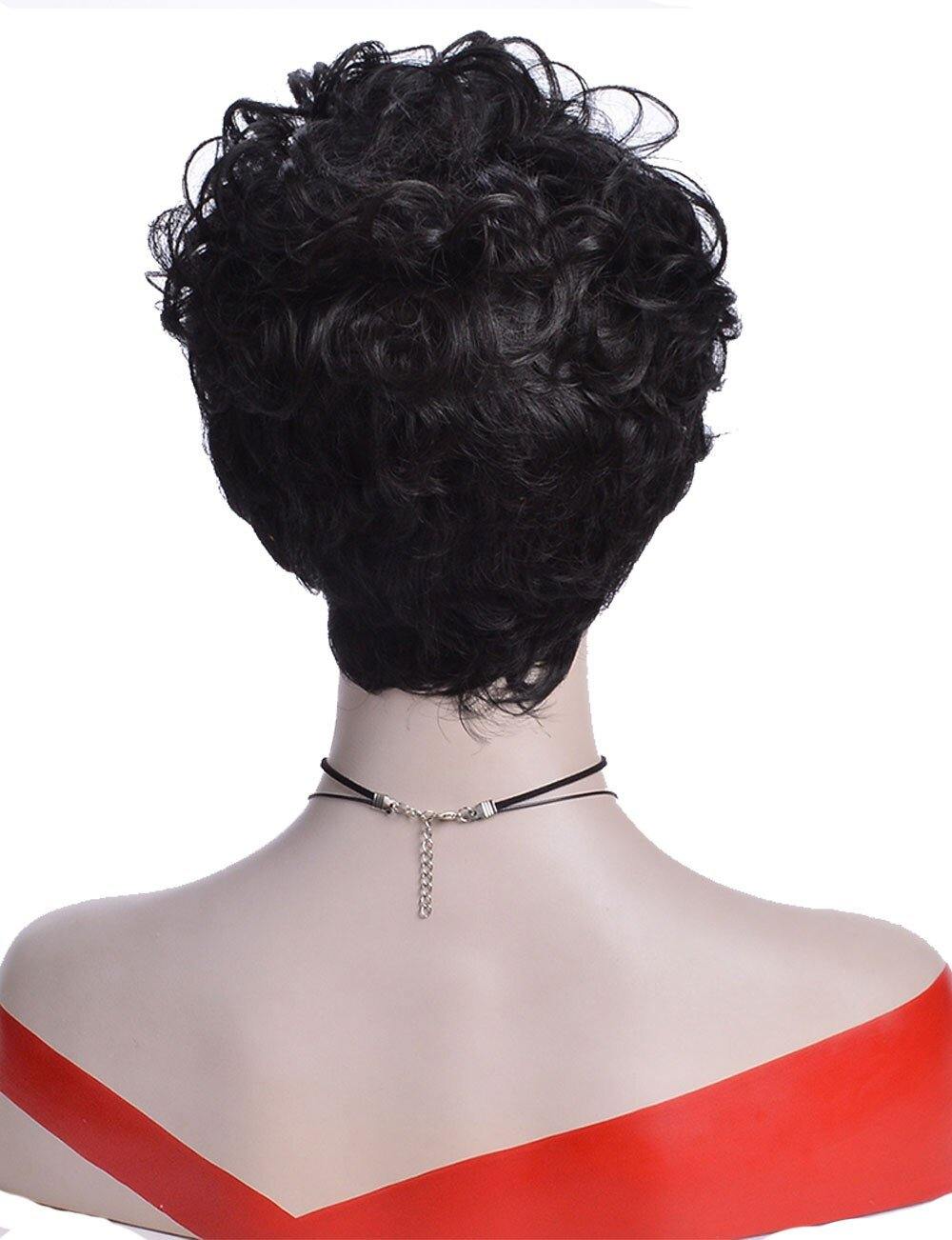Perruque Cheveux Court Noir 