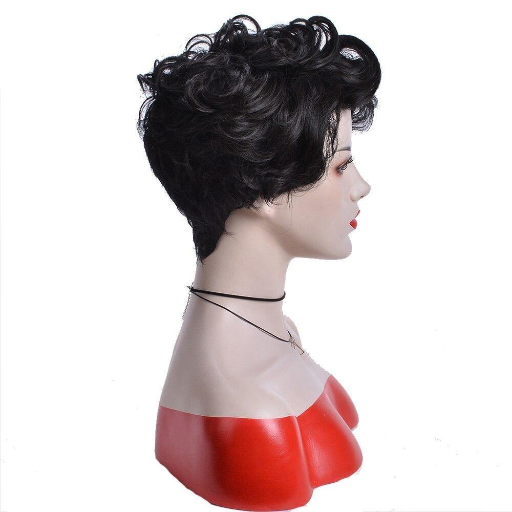 Perruque Cheveux Court Noir 