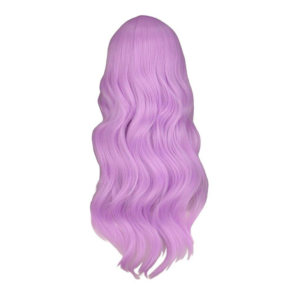 Perruque Violette Longue avec Frange