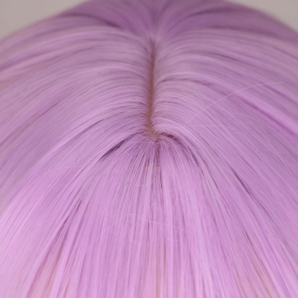 Perruque Violette Longue avec Frange